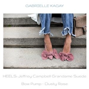 ISO Jeffrey Campbell Grandame Suede Bow Pump